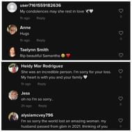 Condolences and tributes pour in after family informed social media users about Samantha's passing away due to a rare terminal brain cancer. (Image via TikTok)